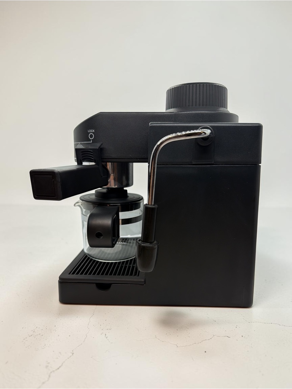 Black Espresso Machine with Glass Carafe - Picture 2 of 6